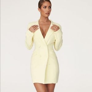 Lemon blazer mini dress NWT
